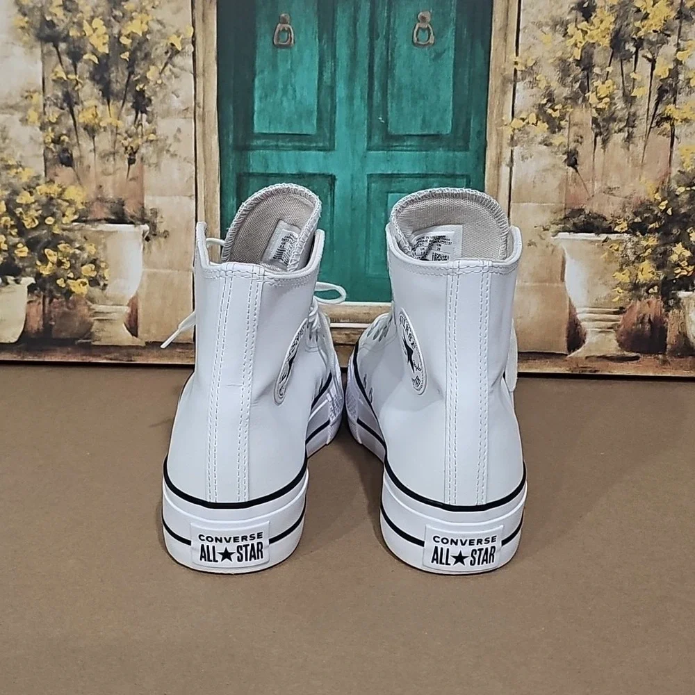 CONVERSE Women's Chuck Taylor‎ All Star Lift Platform Leather High-Top Shoes